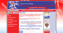 Desktop Screenshot of ontario4thofjuly.com